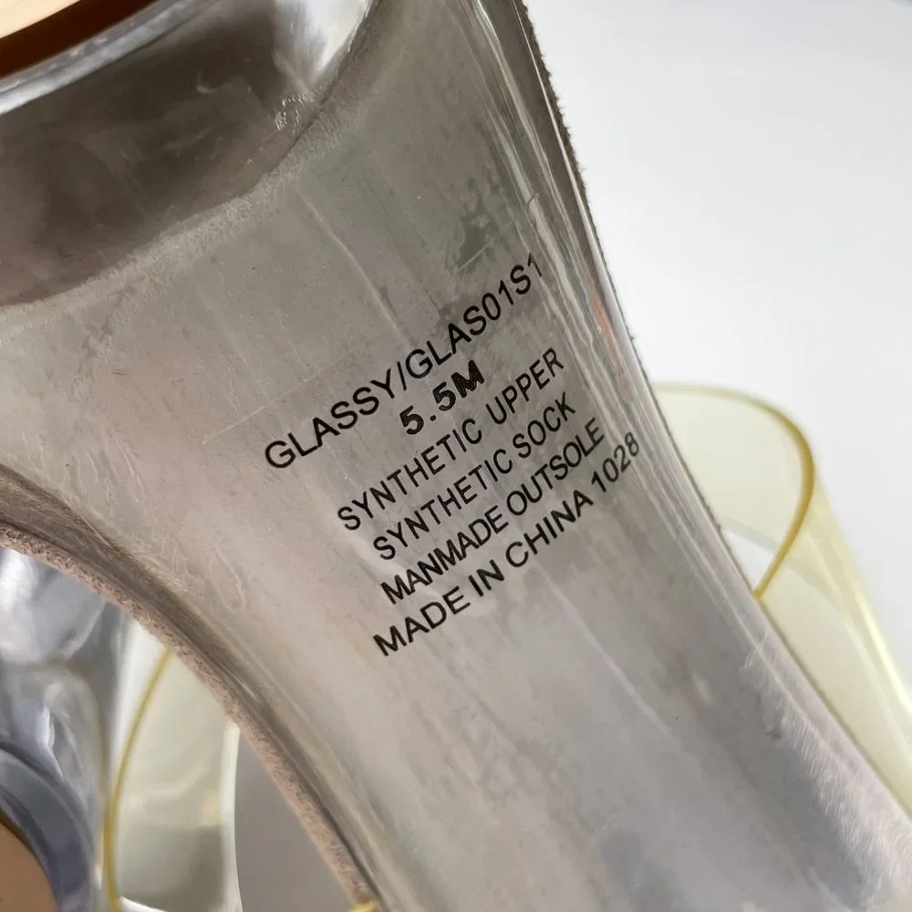 Steven Madden Glassy/Clear High Heel - Size 5.5 - Picture 3 of 9